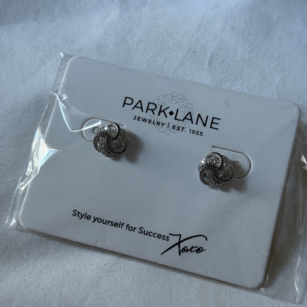 Park Lane Twisted Silver Earrings